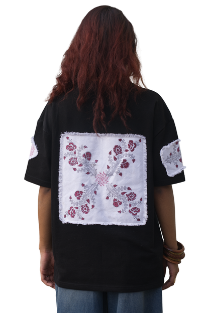 “PATCHWORK BLOCKPRINT” T-SHIRT