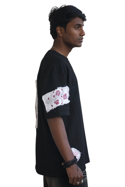 “PATCHWORK BLOCKPRINT” T-SHIRT