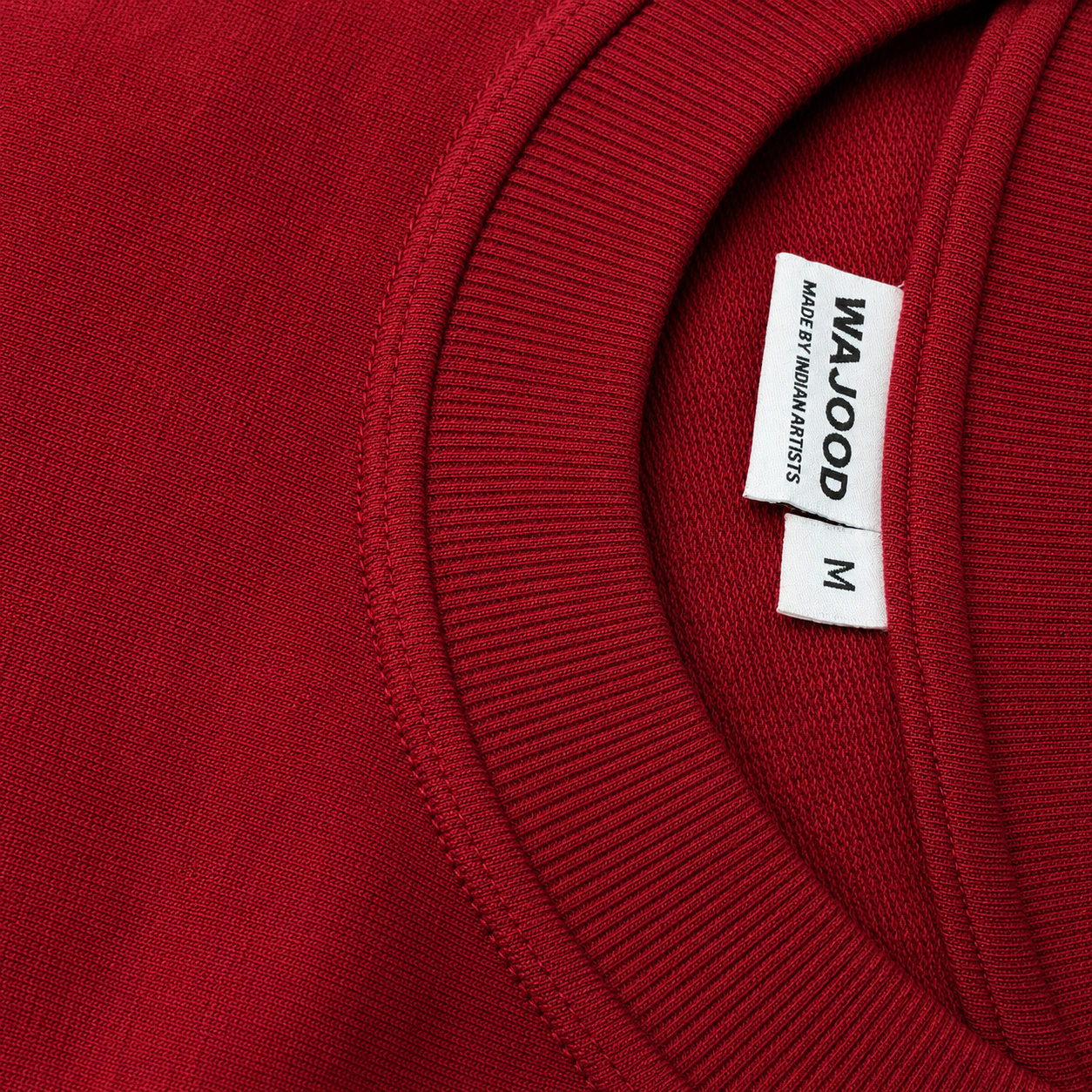 Maroon Blockprint Patchwork T-Shirt